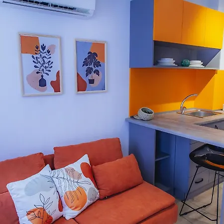 Hotel Marcian's Column - Orange And Blue